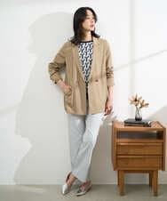 PZJGE47390 GEORGES RECH(ジョルジュ・レッシュ) ダブルブレストテーラードジャケット ベージュ