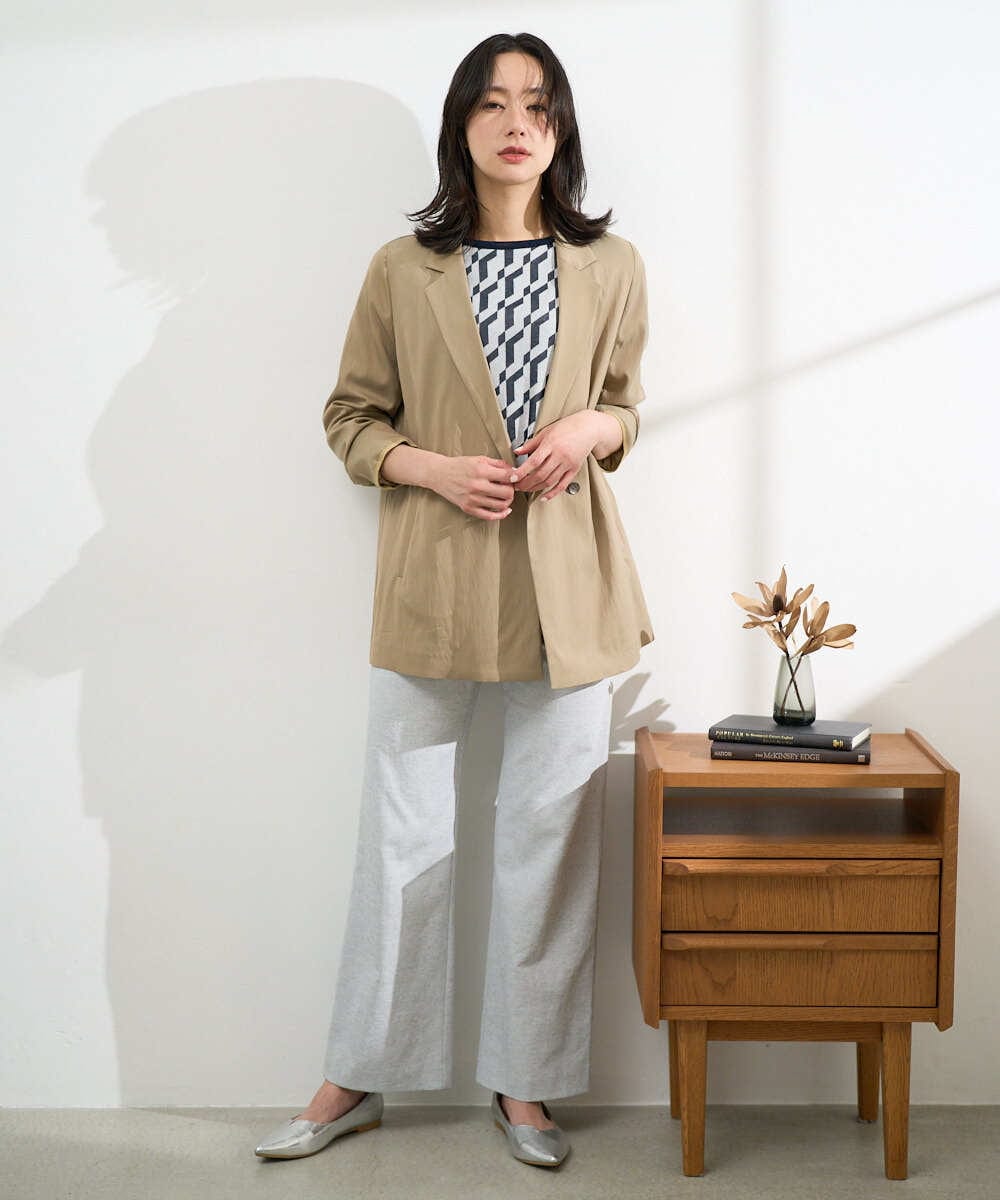 PZJGE47390 GEORGES RECH(ジョルジュ・レッシュ) ダブルブレストテーラードジャケット ベージュ