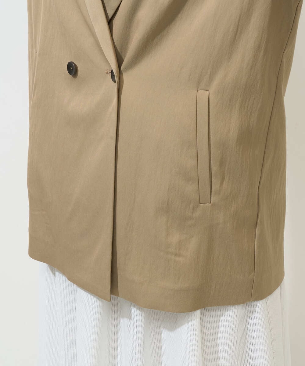 PZJGE47390 GEORGES RECH(ジョルジュ・レッシュ) ダブルブレストテーラードジャケット ベージュ