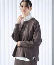 PZKAG11240 GEORGES RECH(ジョルジュ・レッシュ)  [セットアップ対応]ストレッチダンボールロゴプルオーバー ブラウン
