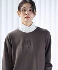 PZKAG11240 GEORGES RECH(ジョルジュ・レッシュ)  [セットアップ対応]ストレッチダンボールロゴプルオーバー ブラウン