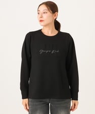 PZKAG11240 GEORGES RECH(ジョルジュ・レッシュ)  [セットアップ対応]ストレッチダンボールロゴプルオーバー ブラウン