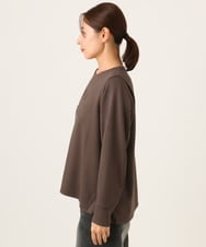 PZKAG11240 GEORGES RECH(ジョルジュ・レッシュ)  [セットアップ対応]ストレッチダンボールロゴプルオーバー ブラウン