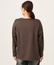 PZKAG11240 GEORGES RECH(ジョルジュ・レッシュ)  [セットアップ対応]ストレッチダンボールロゴプルオーバー ブラウン