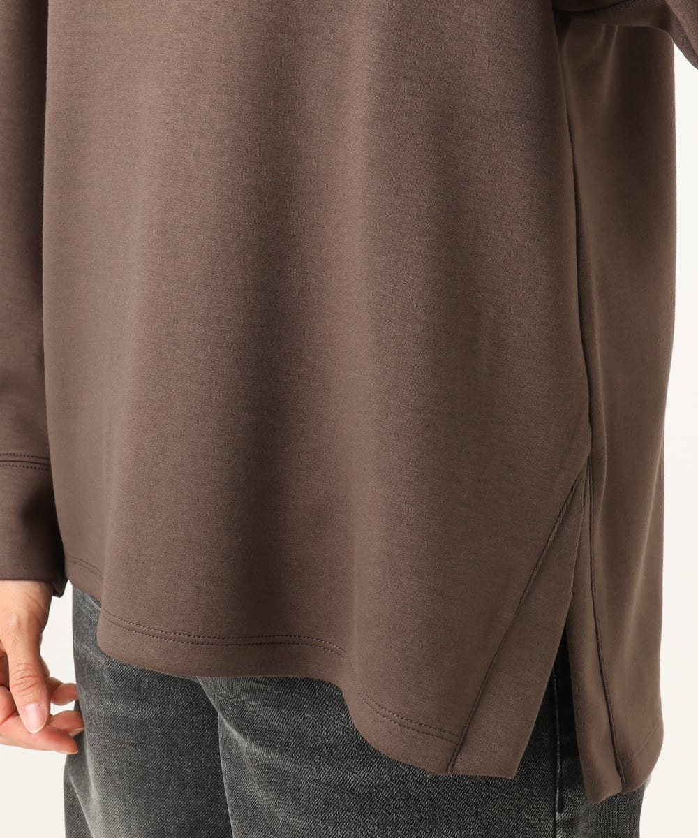 PZKAG11240 GEORGES RECH(ジョルジュ・レッシュ)  [セットアップ対応]ストレッチダンボールロゴプルオーバー ブラウン