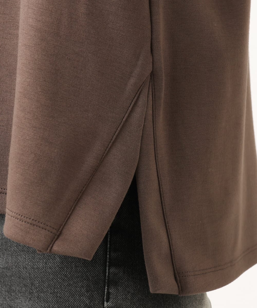 PZKAG11240 GEORGES RECH(ジョルジュ・レッシュ)  [セットアップ対応]ストレッチダンボールロゴプルオーバー ブラウン