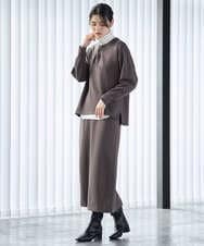 PZKAG11240 GEORGES RECH(ジョルジュ・レッシュ)  [セットアップ対応]ストレッチダンボールロゴプルオーバー ブラウン