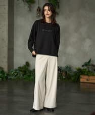 PZKAG11240 GEORGES RECH(ジョルジュ・レッシュ)  [セットアップ対応]ストレッチダンボールロゴプルオーバー ブラウン