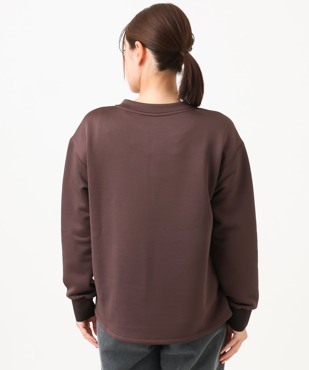 PZKAH02250 GEORGES RECH(ジョルジュ・レッシュ) スキッパージャージープルオーバー ブラウン