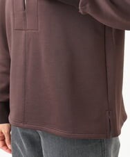 PZKAH02250 GEORGES RECH(ジョルジュ・レッシュ) スキッパージャージープルオーバー ブラウン