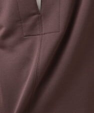 PZKAH02250 GEORGES RECH(ジョルジュ・レッシュ) スキッパージャージープルオーバー ブラウン