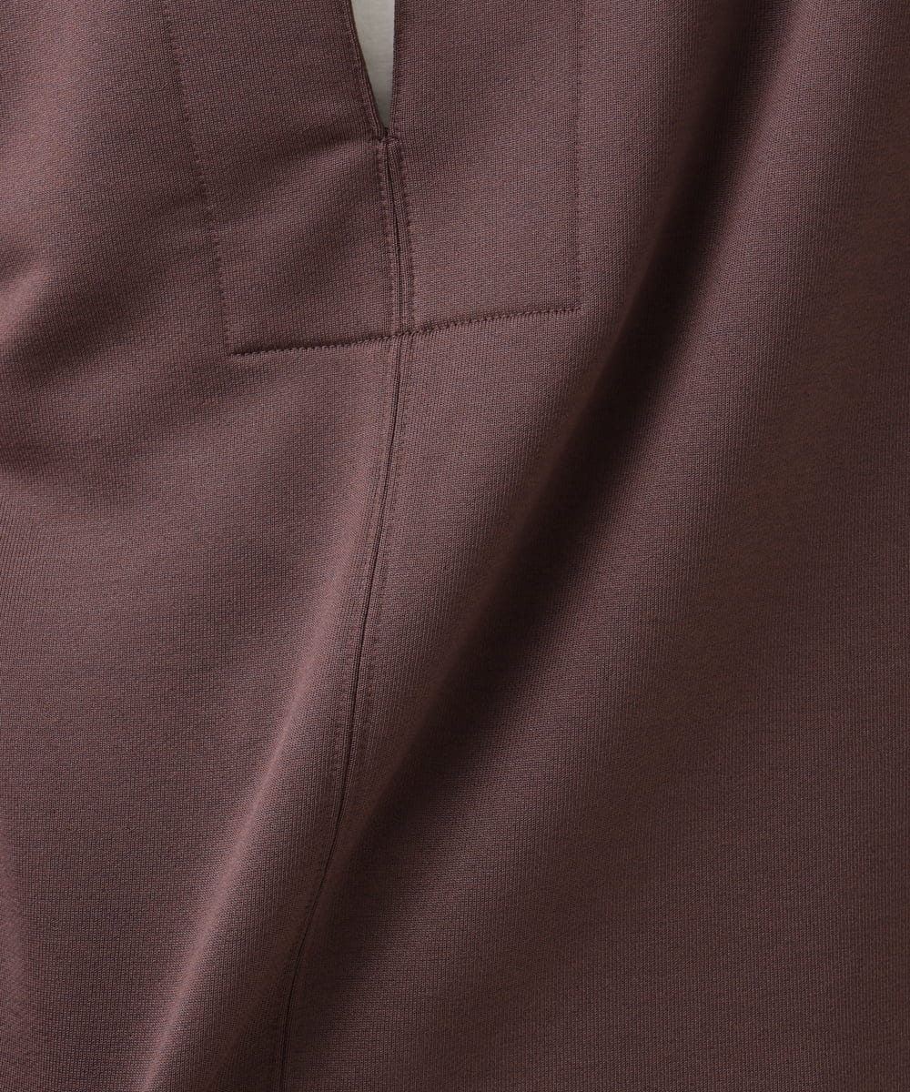 PZKAH02250 GEORGES RECH(ジョルジュ・レッシュ) スキッパージャージープルオーバー ブラウン