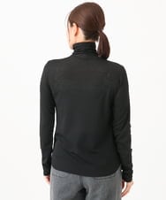 PZKAI07160 GEORGES RECH(ジョルジュ・レッシュ) シアーハイネックカットソー ブラック