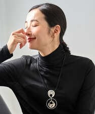 PZKAI07160 GEORGES RECH(ジョルジュ・レッシュ) シアーハイネックカットソー ブラック