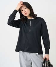 PZKEE02290 GEORGES RECH(ジョルジュ・レッシュ) ハーフジップジャージープルオーバー ダークネイビー