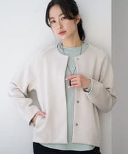 PZKEE27180 GEORGES RECH(ジョルジュ・レッシュ) ジャカードボトルネックジャージープルオーバー グリーン
