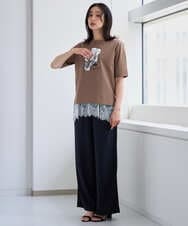 PZKJF10170 GEORGES RECH(ジョルジュ・レッシュ) [接触冷感]グラフィックプリントカットソー ベージュ