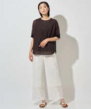 PZLHD42390 GEORGES RECH(ジョルジュ・レッシュ)  [セットアップ対応]ラッセルレースイージーパンツ ブラウン