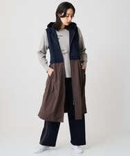 PZQAD01250 GEORGES RECH(ジョルジュ・レッシュ) ストレッチダンボールストレートワイドパンツ ブラック