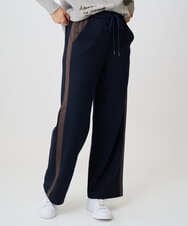 PZQAD01250 GEORGES RECH(ジョルジュ・レッシュ) ストレッチダンボールストレートワイドパンツ ブラック