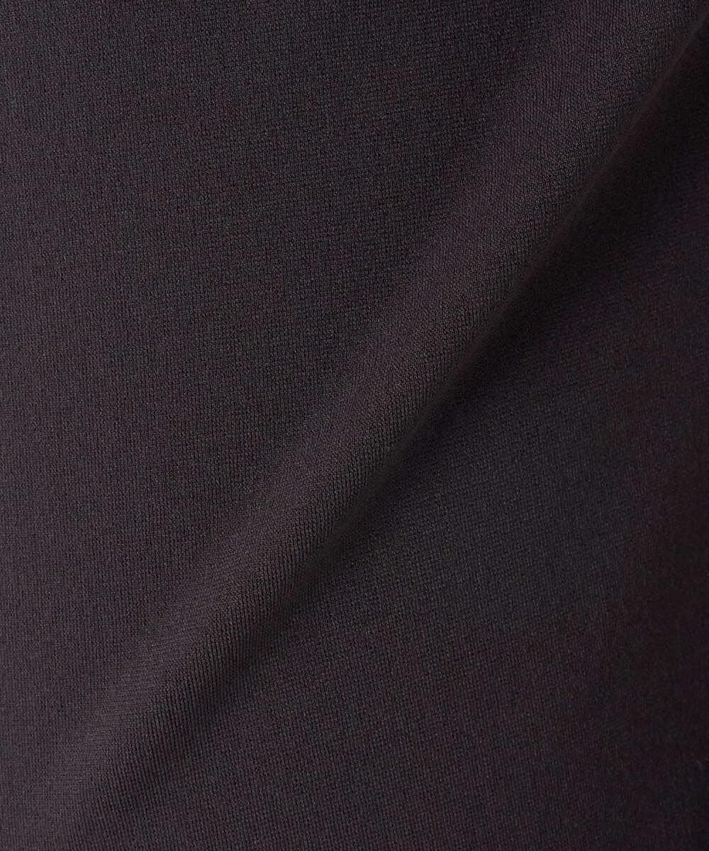 PZQCF64210 GEORGES RECH(ジョルジュ・レッシュ)  [日本製]トリコット裏起毛テーパードパンツ ブラック