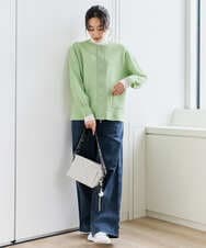PZSEE28290 GEORGES RECH(ジョルジュ・レッシュ) ブークレメッシュニットブルゾン グリーン