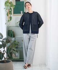 PZSEE28290 GEORGES RECH(ジョルジュ・レッシュ) ブークレメッシュニットブルゾン グリーン