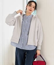 PZTEE02330 GEORGES RECH(ジョルジュ・レッシュ) ジャージージップフードパーカー ライトグレー
