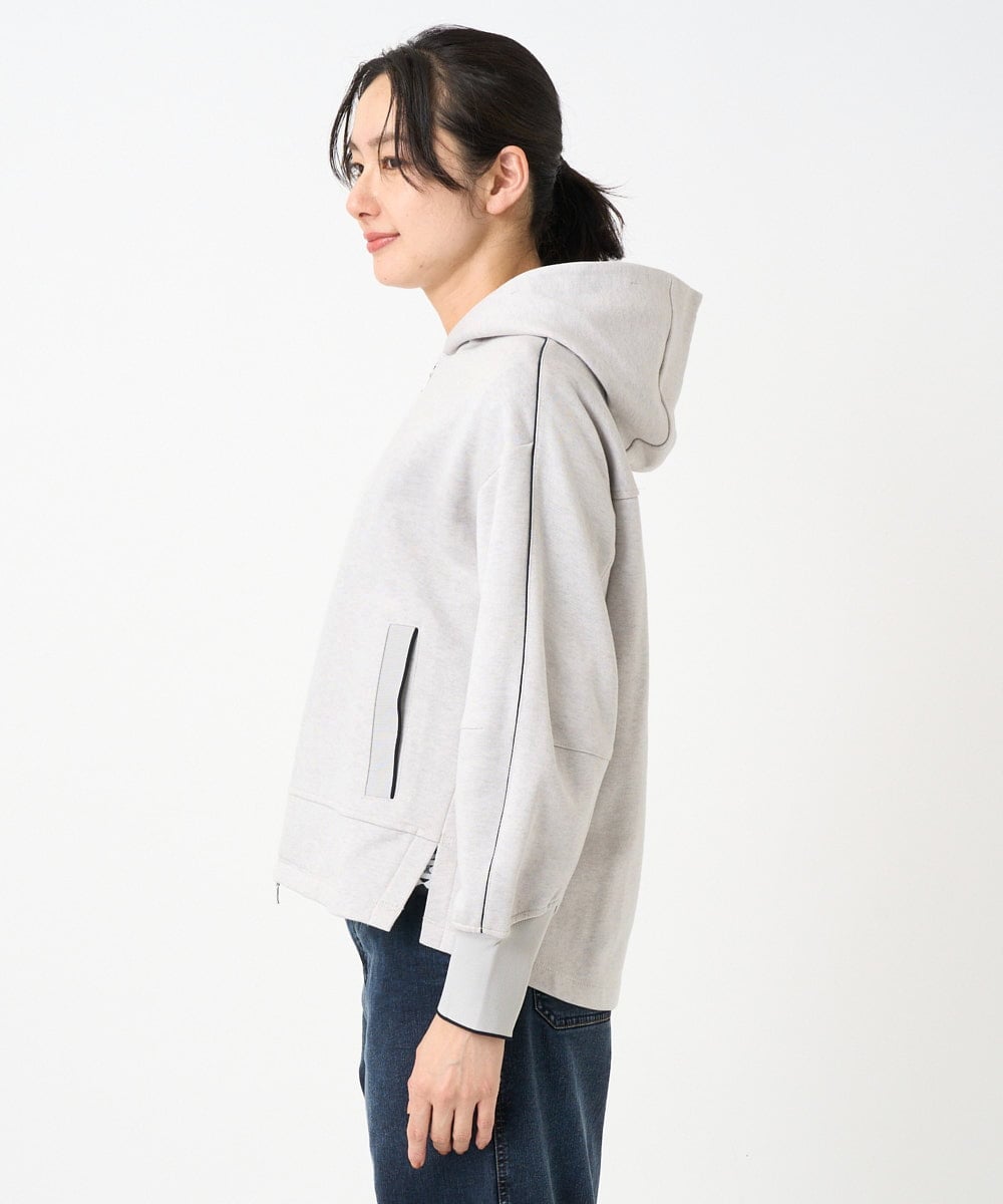 PZTEE02330 GEORGES RECH(ジョルジュ・レッシュ) ジャージージップフードパーカー ライトグレー