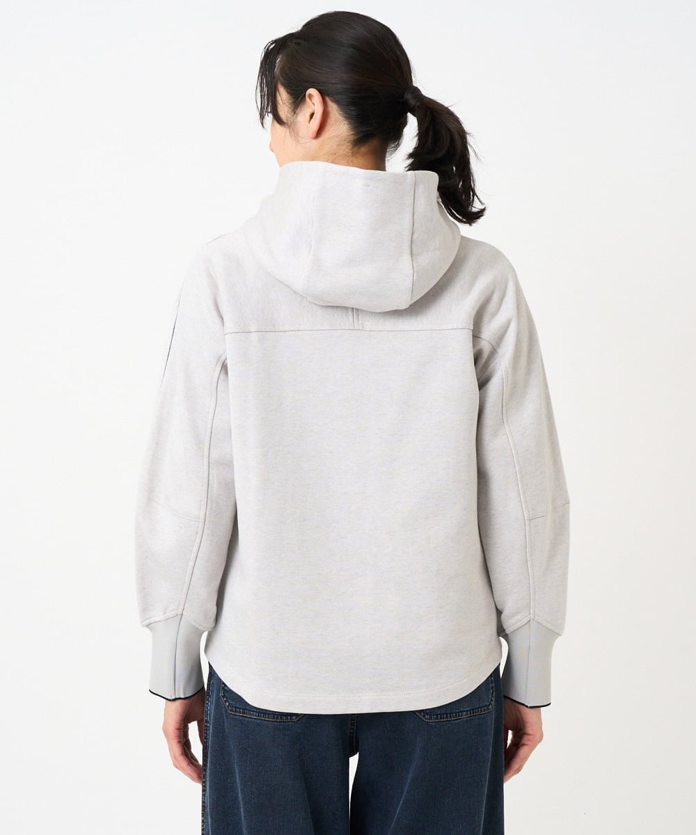 PZTEE02330 GEORGES RECH(ジョルジュ・レッシュ) ジャージージップフードパーカー ライトグレー