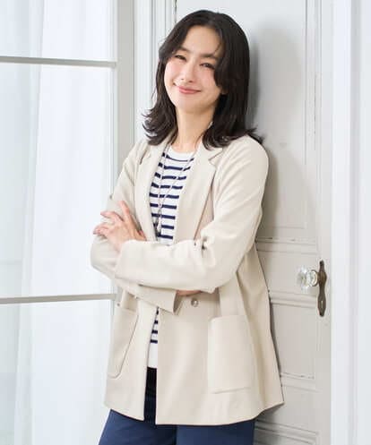 PZTEE03390 GEORGES RECH  [日本製]ジャージーテーラードジャケット
