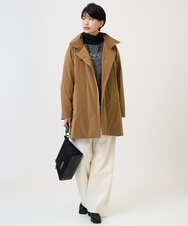 PZUAD46590 GEORGES RECH(ジョルジュ・レッシュ) ステッチレスステンカラーミドルダウンコート ダークグレー
