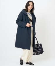 PZUAF15630 GEORGES RECH(ジョルジュ・レッシュ) グログランステッチレスロングダウンコート ネイビー