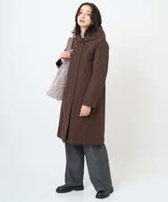 PZUAF15630 GEORGES RECH(ジョルジュ・レッシュ) グログランステッチレスロングダウンコート ネイビー