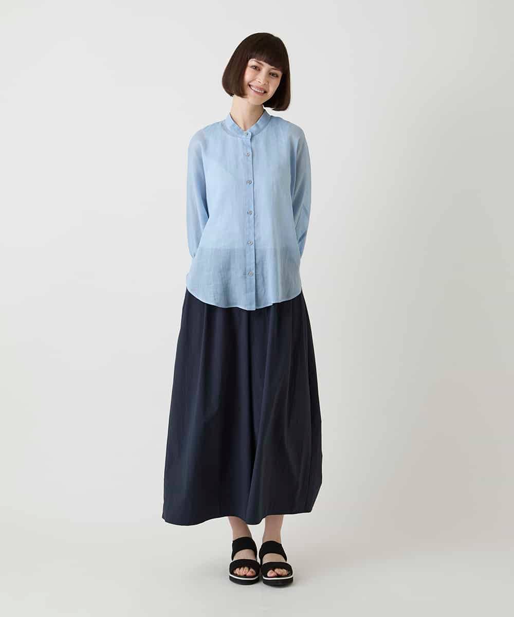 R6BIE40190 HIROKO BIS(小さいサイズ)(メゾン ドゥ サンク) 【小さいサイズ/接触冷感】シアードルマンブラウス ライトイエロー