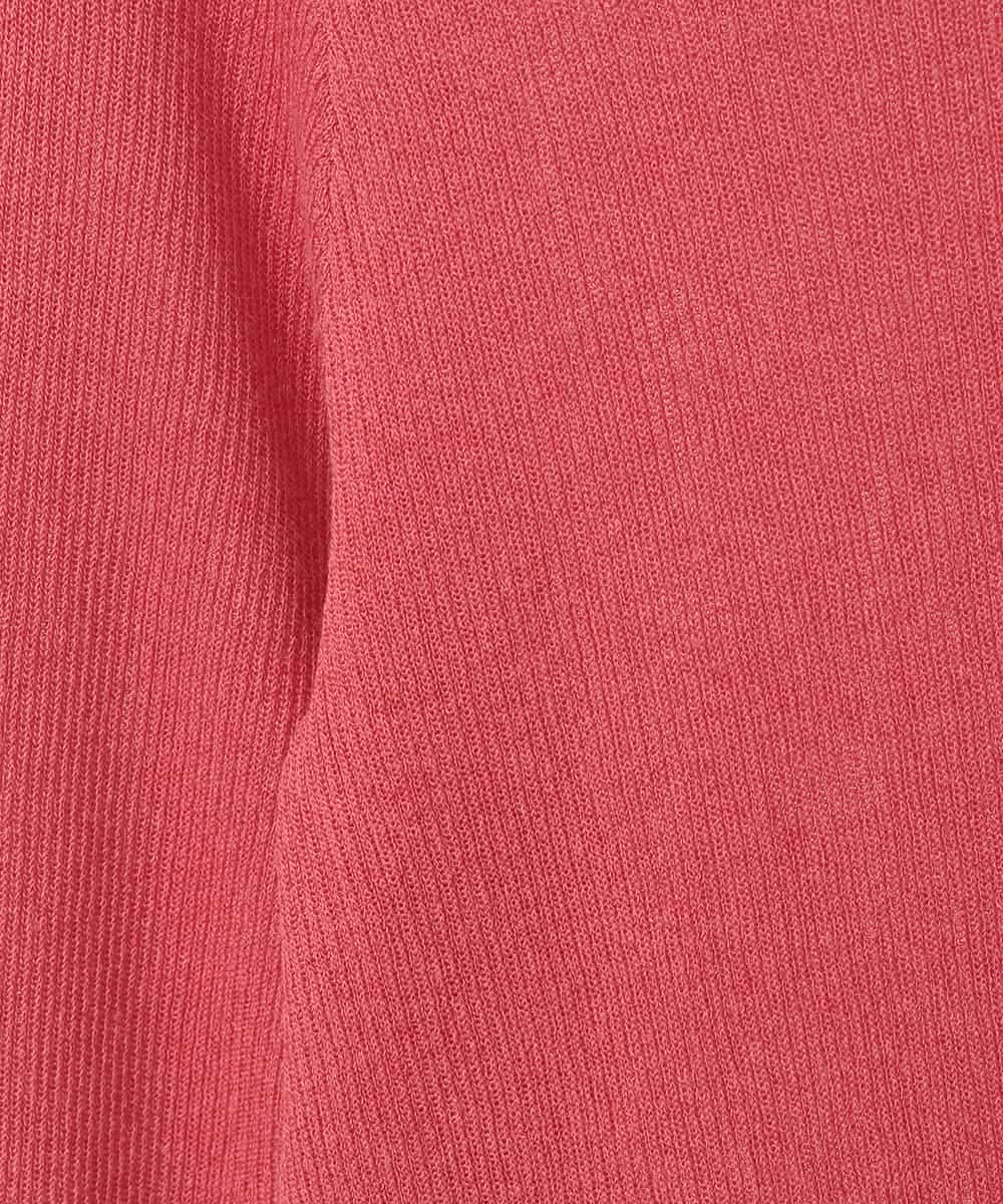 R6FGE50330 HIROKO BIS(小さいサイズ)(メゾン ドゥ サンク) メタリックヤーンロングニットカーディガン イエロー
