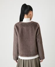 R6JAG40490 HIROKO BIS(小さいサイズ)(メゾン ドゥ サンク) 【小さいサイズ】エコファーショートジャケット ベージュ