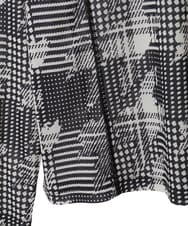 R6KAG16190 HIROKO BIS(小さいサイズ)(メゾン ドゥ サンク) 【小さいサイズ】千鳥ドットハイネックプルオーバー ブラック