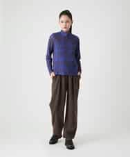 R6KAG16190 HIROKO BIS(小さいサイズ)(メゾン ドゥ サンク) 【小さいサイズ】千鳥ドットハイネックプルオーバー ブラック