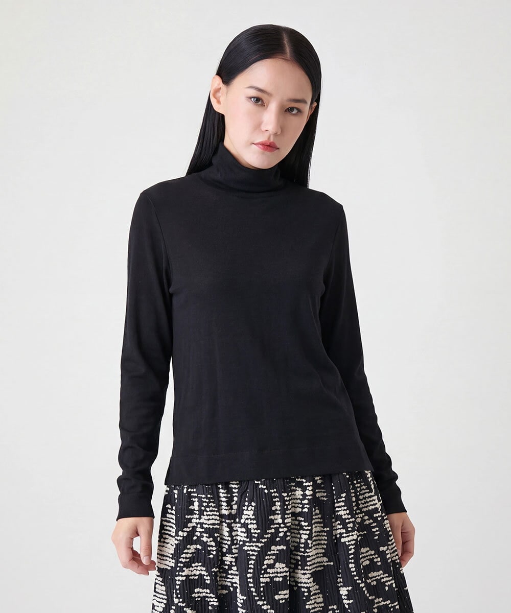 R6KAG70160 HIROKO BIS(小さいサイズ)(メゾン ドゥ サンク) 【小さいサイズ/開封後の返品交換不可】セラミド配合ハイネックトップ ブラック