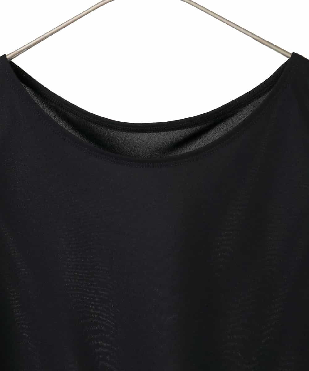 R6KFD76069 HIROKO BIS(小さいサイズ)(メゾン ドゥ サンク) 【小さいサイズ】ベーシックインナータンクトップ ブラック