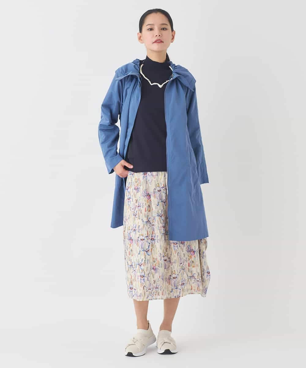 R6UDD60430 HIROKO BIS(小さいサイズ)(メゾン ドゥ サンク) 【小さいサイズ】ビッグカラーテントラインコート ベージュ