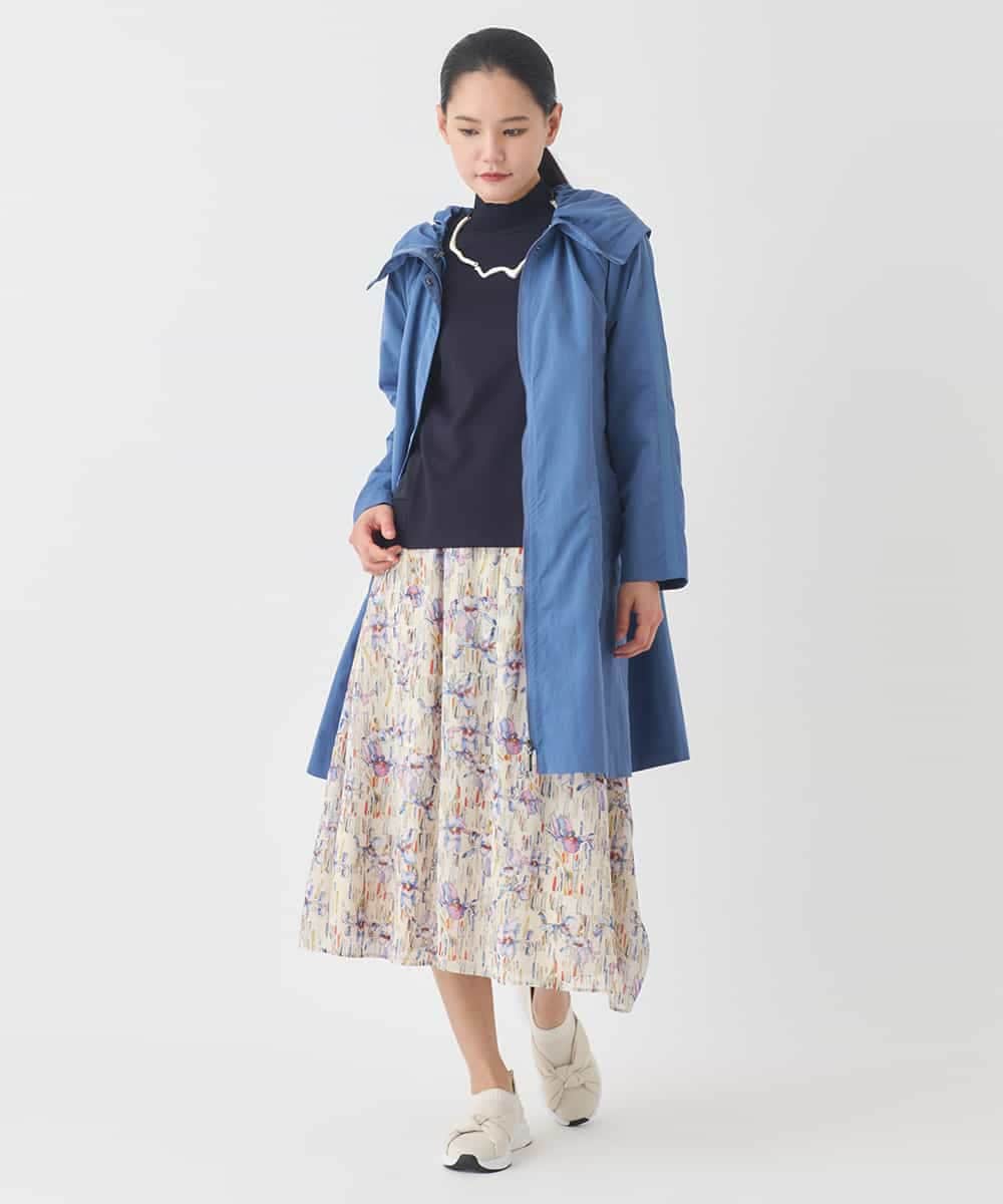 R6UDD60430 HIROKO BIS(小さいサイズ)(メゾン ドゥ サンク) 【小さいサイズ】ビッグカラーテントラインコート ベージュ