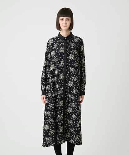 RBELE30490 HIROKO BIS 小付きフラワー柄シャツワンピース /洗える