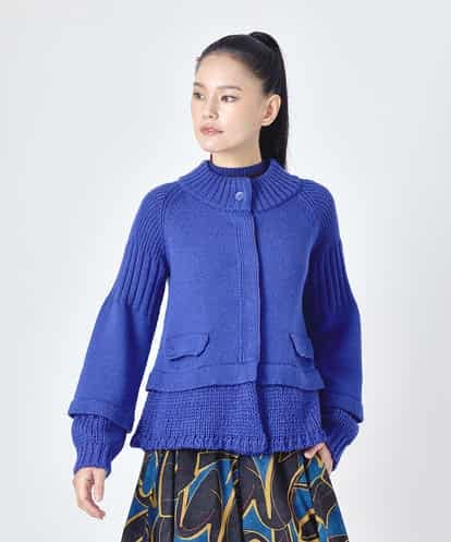 RBFAH60390 HIROKO BIS 【先行予約】バルキーニットデザインカーディガン