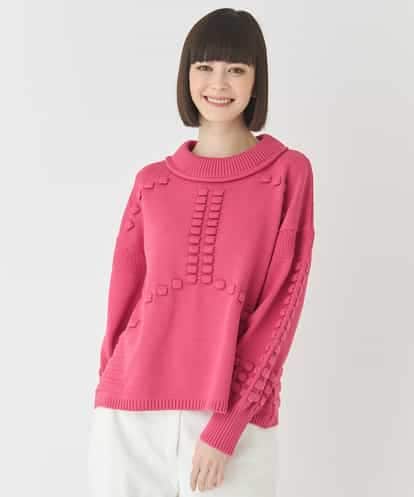 RBFCE86330 HIROKO BIS バルキーニットデザインプルオーバー