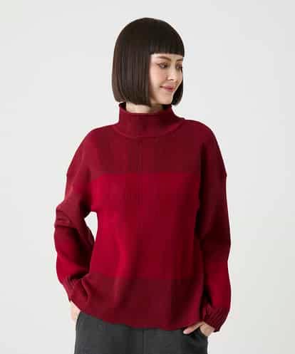 RBFLE21330 HIROKO BIS 切り替え配色デザインニットプルオーバー