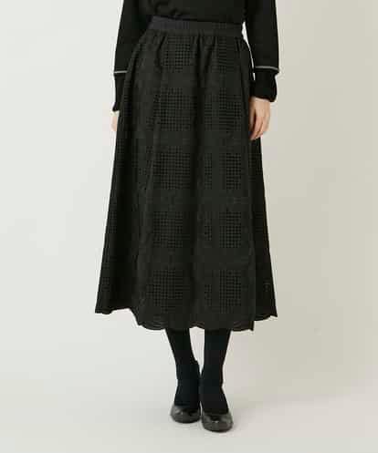 RBHAF50390 HIROKO BIS モチーフレースデザインスカート /洗える