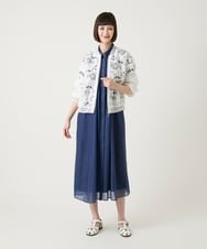 RBJGE05360 HIROKO BIS(ヒロコ ビス) フラワーレースデザインブルゾン /洗える ホワイト
