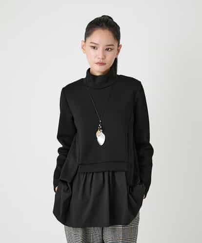 RBKAG11280 HIROKO BIS ストレッチダンボールドッキングデザインチュニック /洗える